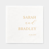 Luxe, echte Folie Custom Wedding Servetten (Voorkant)