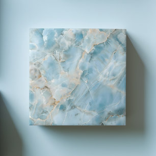 Luxe edelsteen Lichtblauwe moderne esthetiek Tegeltje