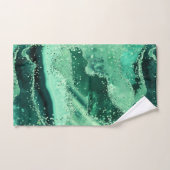 Luxe Edelsteen Marmer Groen Glitters Agaat Bad Handdoek (Handdoek)