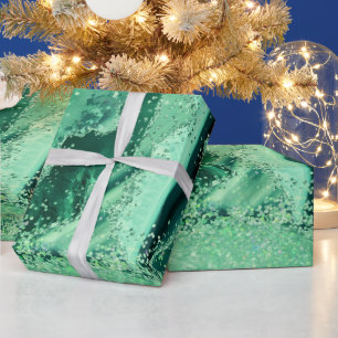 Luxe Edelsteen Marmer Groen Glitters Agaat Cadeaupapier
