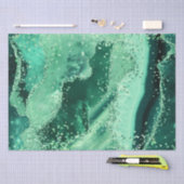 Luxe Edelsteen Marmer Groen Glitters Agaat Tissuepapier (Craft)