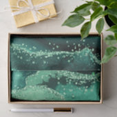 Luxe Edelsteen Marmer Groen Glitters Agaat Tissuepapier (Geschenk)