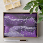 Luxe Edelsteen Marmer Paarse Glitters Agaat Tissuepapier (Geschenk)