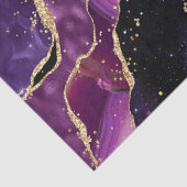 Luxe edelsteen paarse goud glitters agaat tissuepapier (Detail)