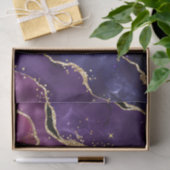 Luxe edelsteen paarse goud glitters agaat tissuepapier (Geschenk)
