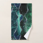 Luxe Edelsteen Smaragd Glitter Agaat Bad Handdoek (Handdoek)