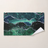 Luxe Edelsteen Smaragd Glitter Agaat Bad Handdoek (Handdoek)