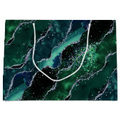 Luxe Edelsteen Smaragd Glitter Agaat Groot Cadeauzakje (Voorkant)