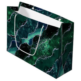 Luxe Edelsteen Smaragd Glitter Agaat Groot Cadeauzakje