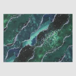Luxe Edelsteen Smaragd Glitter Agaat Tissuepapier