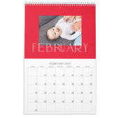 Luxe, EDITABLE KLOR Photo Calendar Kalender (Feb 2027)