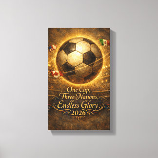 Luxe  Eén Beker Drie Landen Eindeloze Glorie 2026  Canvas Afdruk