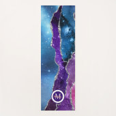 Luxe Eenhoorn Zilveren Agate Yoga Mat (Voorkant)