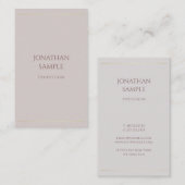 Luxe eenvoudig ontwerp Elegante moderne Sjabloon Visitekaartje (Voorkant / Achterkant)