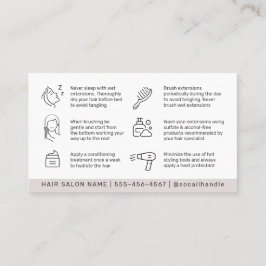 Luxe eenvoudige haaruitstortingen na de zorg visitekaartje