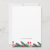 Luxe eenvoudige kerstkaart, familiekaart Xmas Kaart (Achterkant)