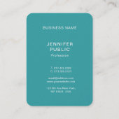 Luxe Eenvoudige Sjabloon Trend Colors Premium Pear Visitekaartje (Achterkant)