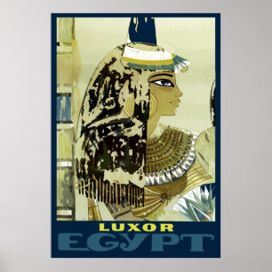 -Luxe Egypte roeit reizen Poster