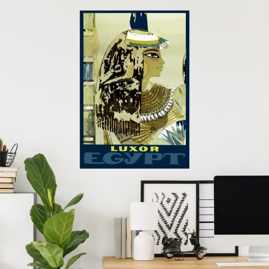 -Luxe Egypte roeit reizen Poster (Thuiskantoor)