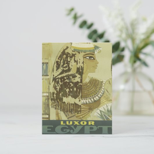  Luxe Egypte Travel Advertisement Briefkaart (Staand voorkant)