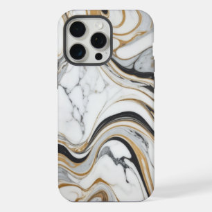 Luxe Elegance Geborsteld Marmer Textuur Print iPhone 15 Pro Max Case