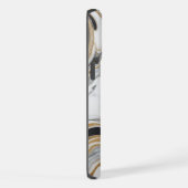 Luxe Elegance Geborsteld Marmer Textuur Print iPhone Hoesje (Rechterkant)