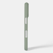 Luxe Elegance | Sage Green Mrs. en trouwdatum Case-Mate iPhone Case (Achterkant / Rechts)