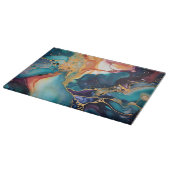 Luxe Elegant Abstract Marmer Mooi Snijplank (Hoek)