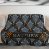 Luxe elegant art Trendy Deco Patroon Fleece Deken