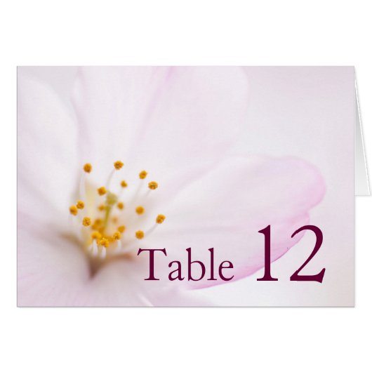 Luxe Elegant Bloom Floral Tafelkaart (Voorkant Horizontaal)