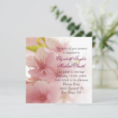 Luxe Elegant Bloom Spring Boeket Bruiloft Uitnodig Kaart (Staand voorkant)
