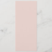 LUXE ELEGANT BLUSH PINK ROSE GOLD FLORAL MENU (Achterkant)