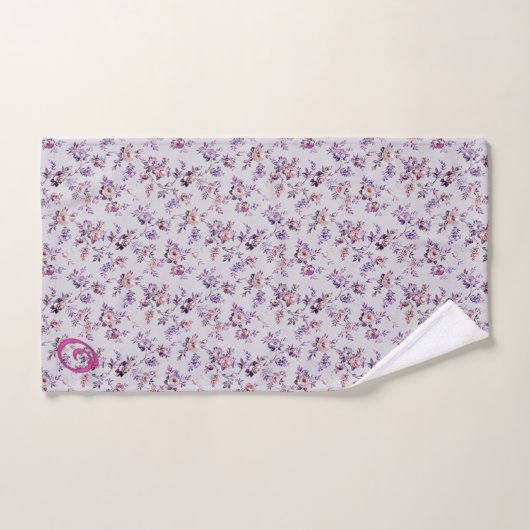 Luxe Elegant Floral (A-Z) Woordenset Bad Handdoek (Handdoek)