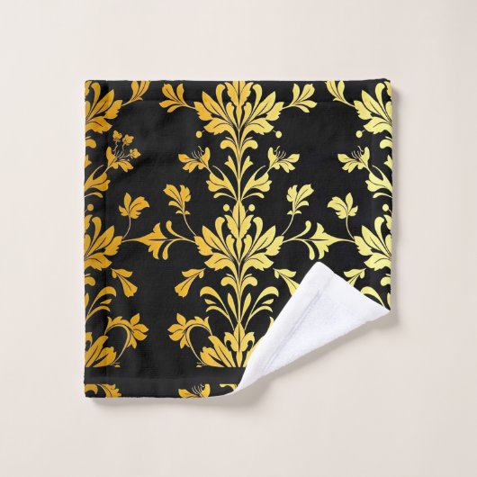 Luxe Elegant Floral Collectie Bad Handdoek (Wasdoekje)