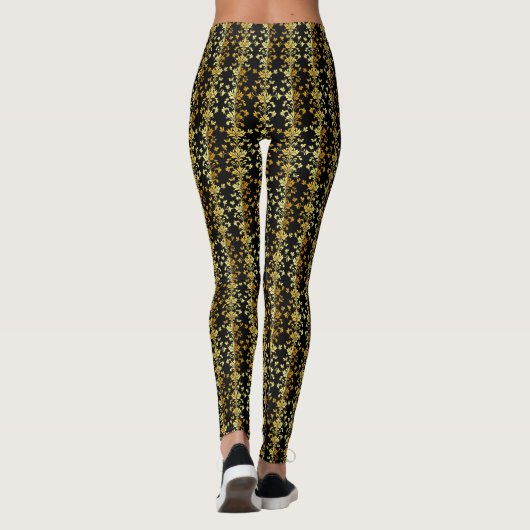 Luxe Elegant Floral Collectie Leggings (Achterkant)