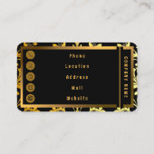 Luxe Elegant Floral Collectie Visitekaartje (Achterkant)