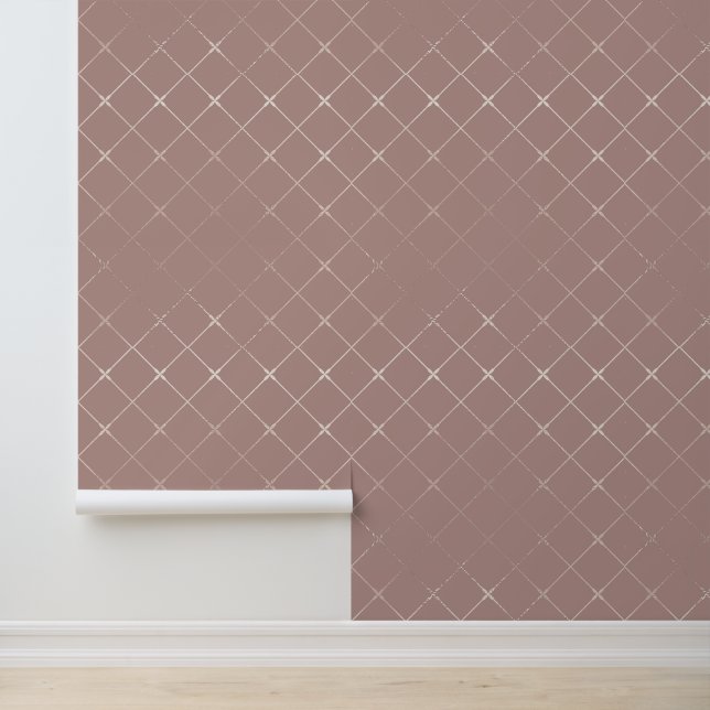 Luxe Elegant Glanzend Geometrisch Patroon Behang (Applicatie)