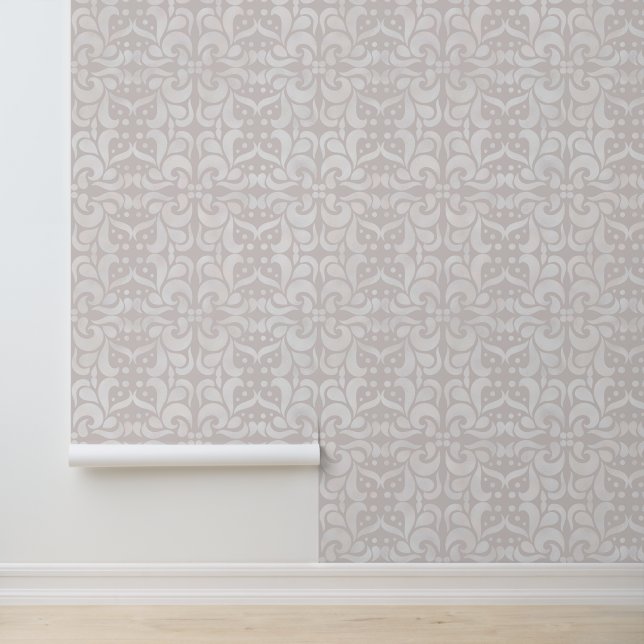 Luxe Elegant Glanzend Geometrisch Patroon Behang (Applicatie)