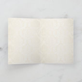 Luxe Elegant Gold Damask Dank u kaart (Binnen)