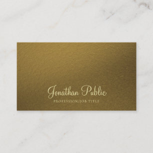 Luxe Elegant Gold look Modern Creative Visitekaartje