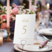 Luxe Elegant Gold Script Calligrafie Trouwen Kaart