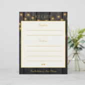 Luxe elegant houthulp recept voor typografie (Staand voorkant)