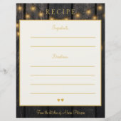 Luxe elegant houthulp recept voor typografie (Voorkant)