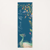 Luxe Elegant Ik Bepaal Mijn Vibe Pauw Blauw Yogamat (Voorkant)