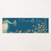 Luxe Elegant Ik Bepaal Mijn Vibe Pauw Blauw Yogamat (Voorkant (horizontaal))