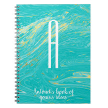 Luxe Elegant Marble Gold modern monogram citaat