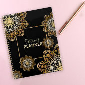 Luxe Elegant Metallic Goud Bloemen Mandala Planner