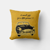 Luxe Elegant Modern Black Gold Car Kussen (Voorkant)