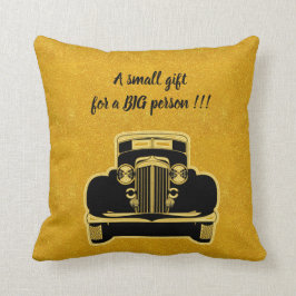 Luxe Elegant Modern Black Gold Car Kussen