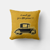 Luxe Elegant Modern Black Gold Car Kussen (Voorkant)